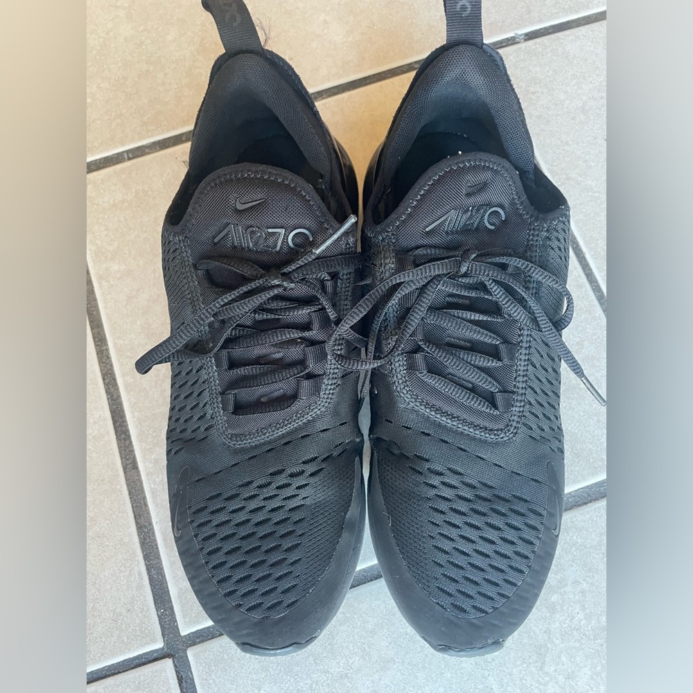 Nike Air Max 270 Triple Black Womens Sneakers